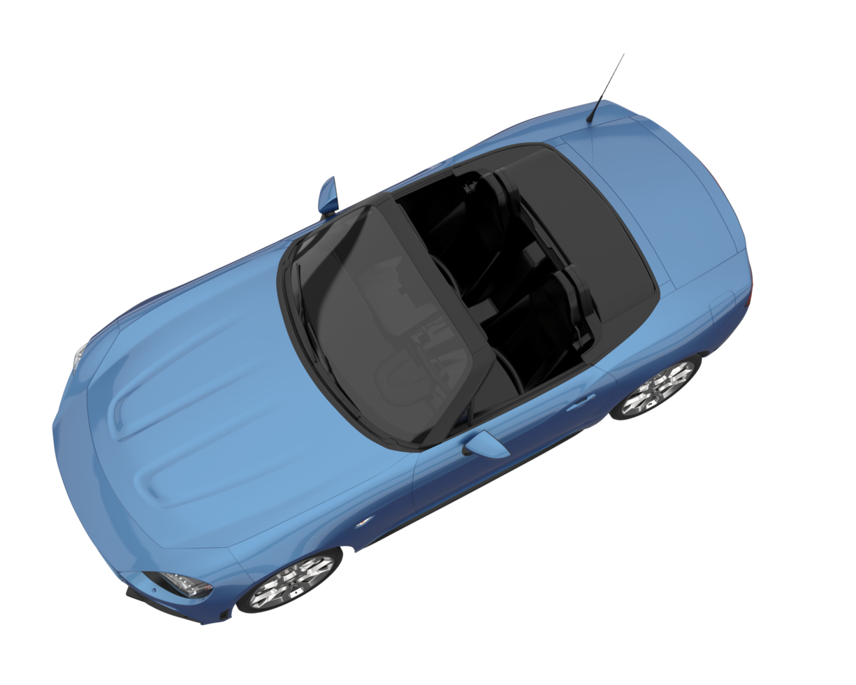 Sport car isolated on transparent background. 3d rendering - illustration png