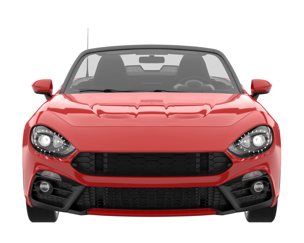 Sport car isolated on transparent background. 3d rendering - illustration png