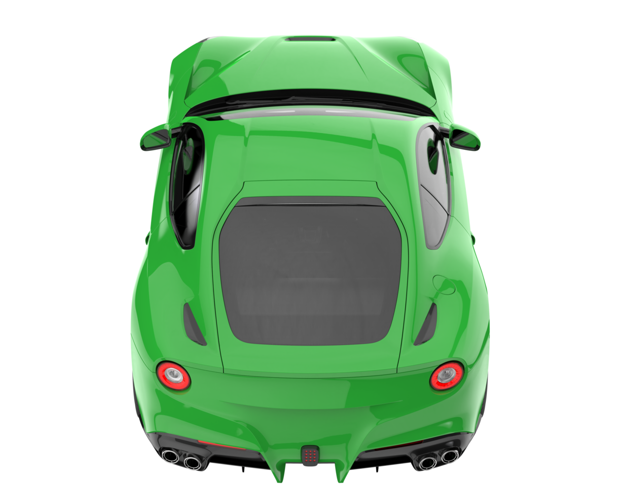 Sport car isolated on transparent background. 3d rendering - illustration png