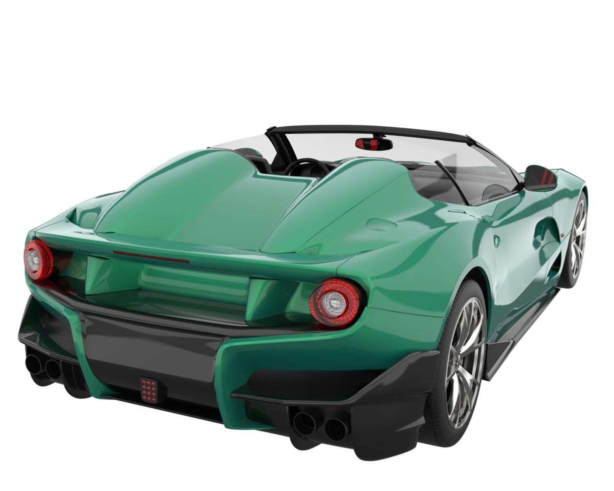Sport car isolated on transparent background. 3d rendering - illustration png