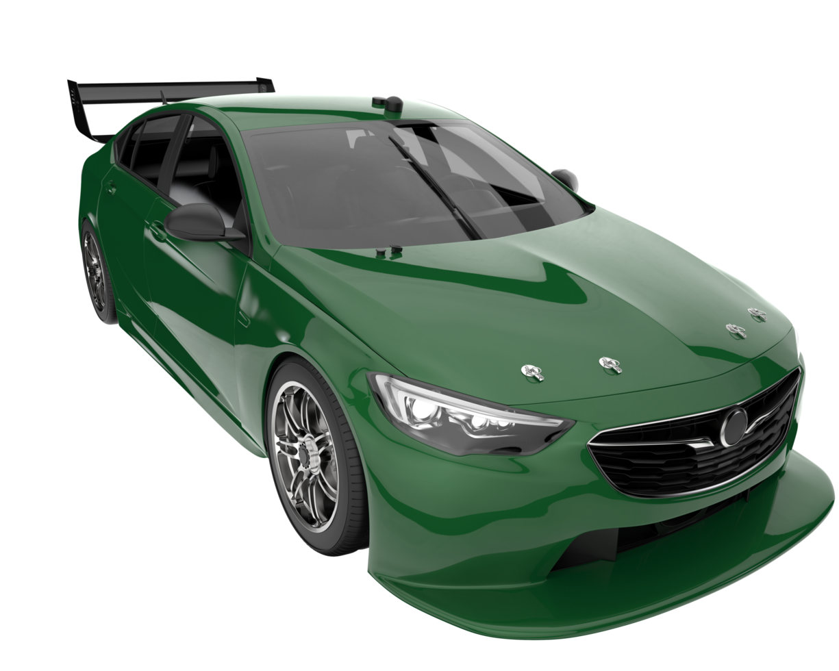 Sport car isolated on transparent background. 3d rendering - illustration png