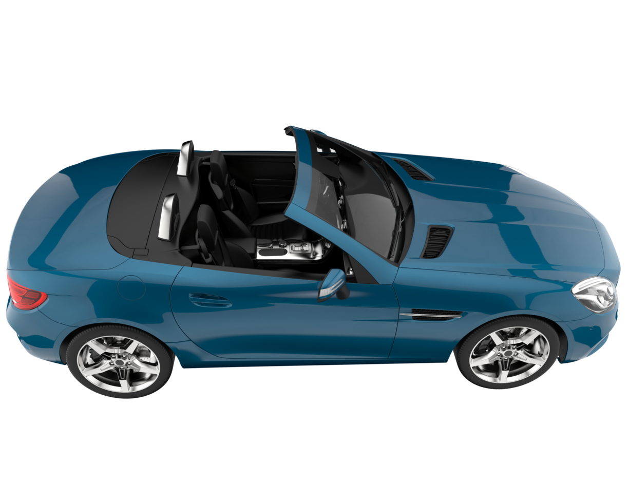 carro esporte isolado em fundo transparente. renderização 3D - ilustração png