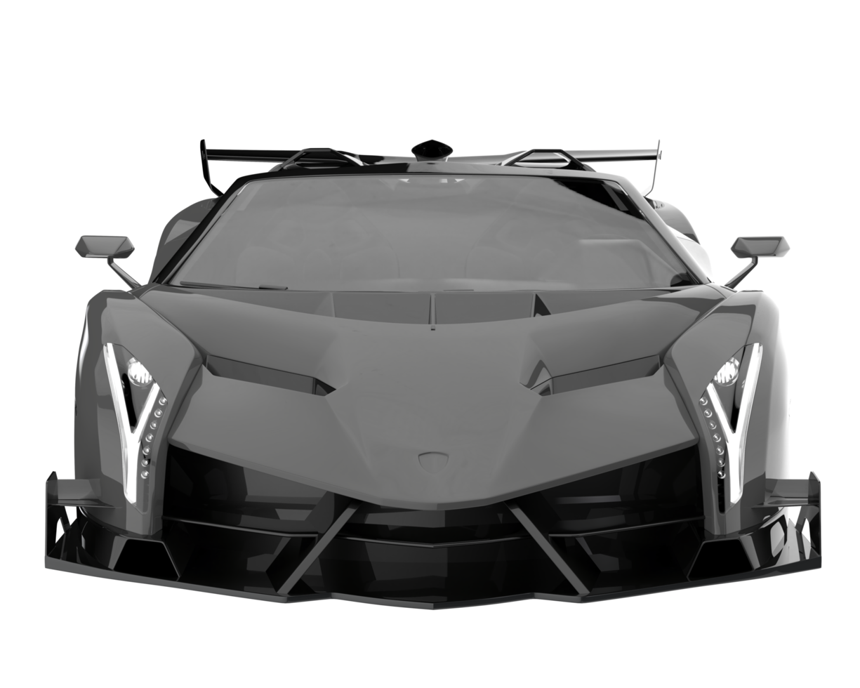 carro esporte isolado em fundo transparente. renderização 3D - ilustração png