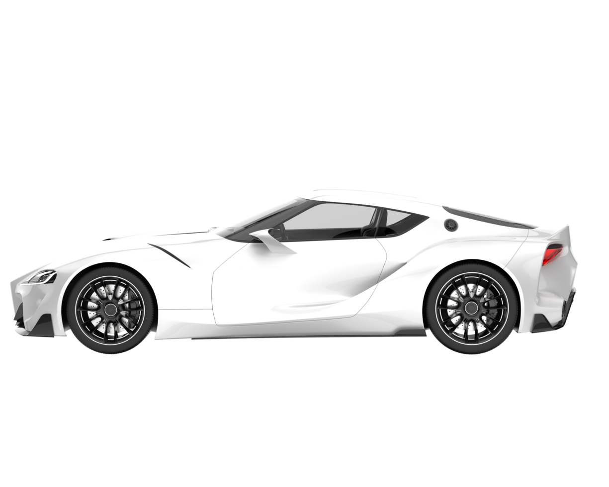 Sport car isolated on transparent background. 3d rendering - illustration png