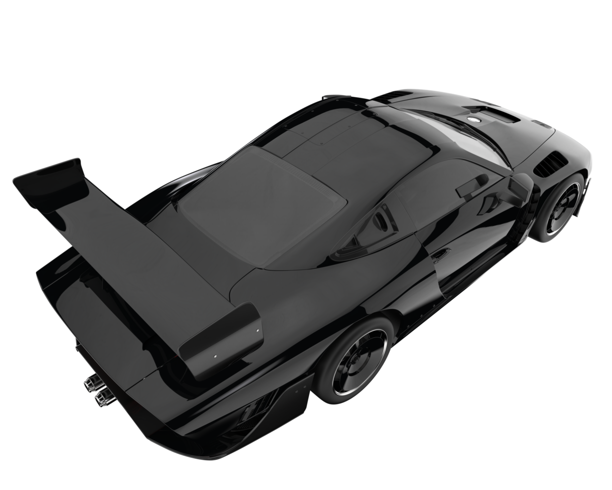 Sport car isolated on transparent background. 3d rendering - illustration png