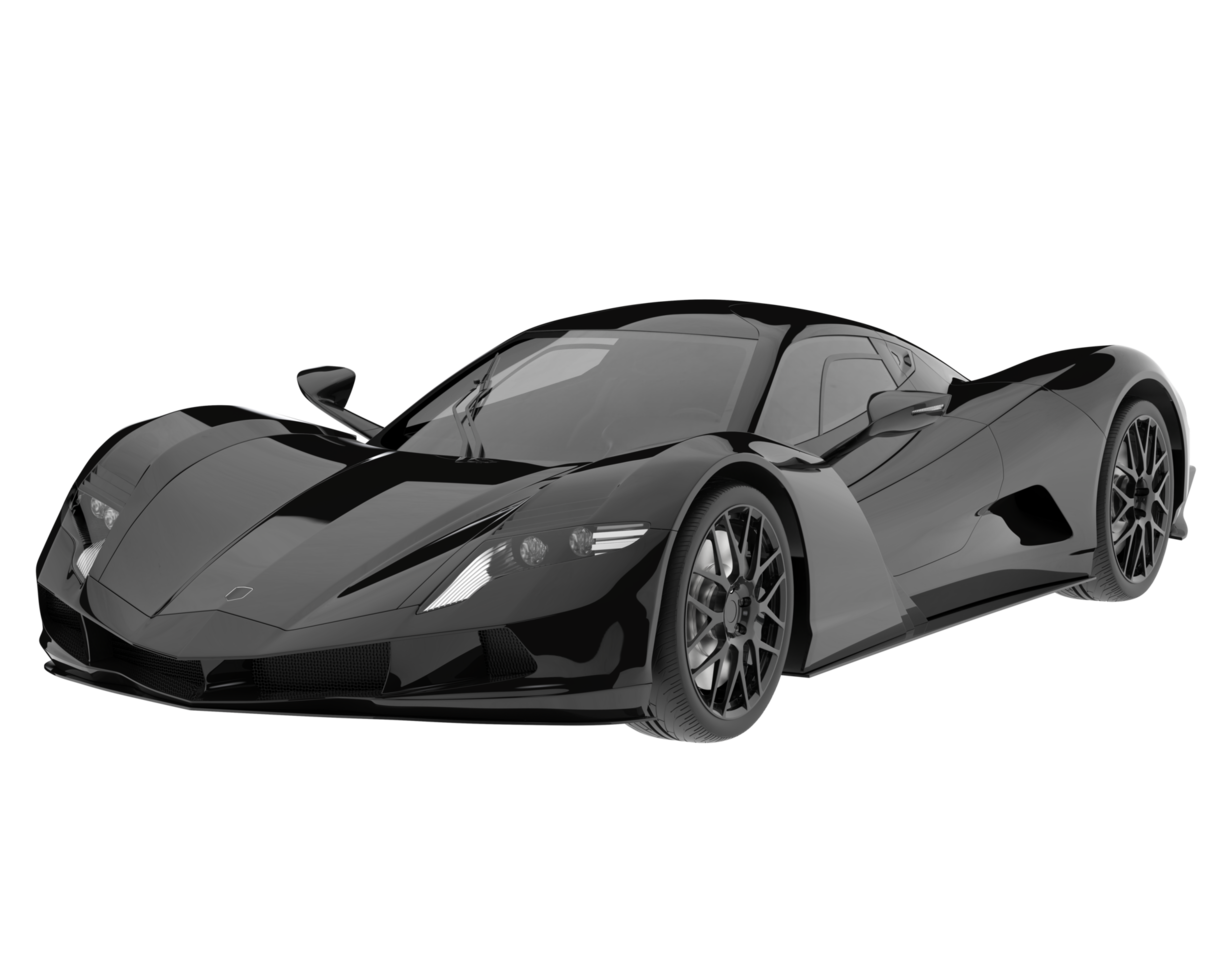 Sport car isolated on transparent background. 3d rendering - illustration png