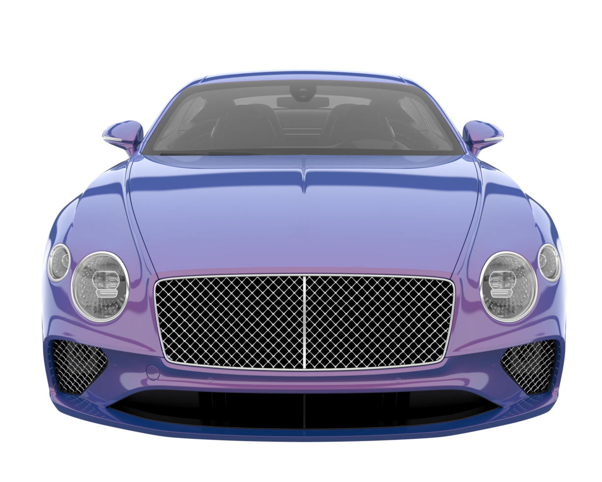 Sport car isolated on transparent background. 3d rendering - illustration png