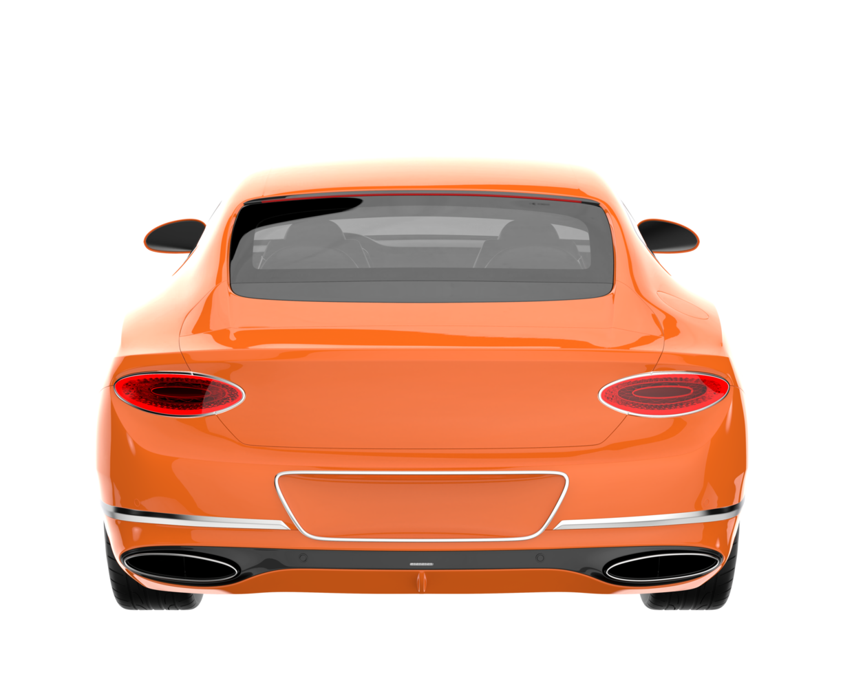 Sport car isolated on transparent background. 3d rendering - illustration png