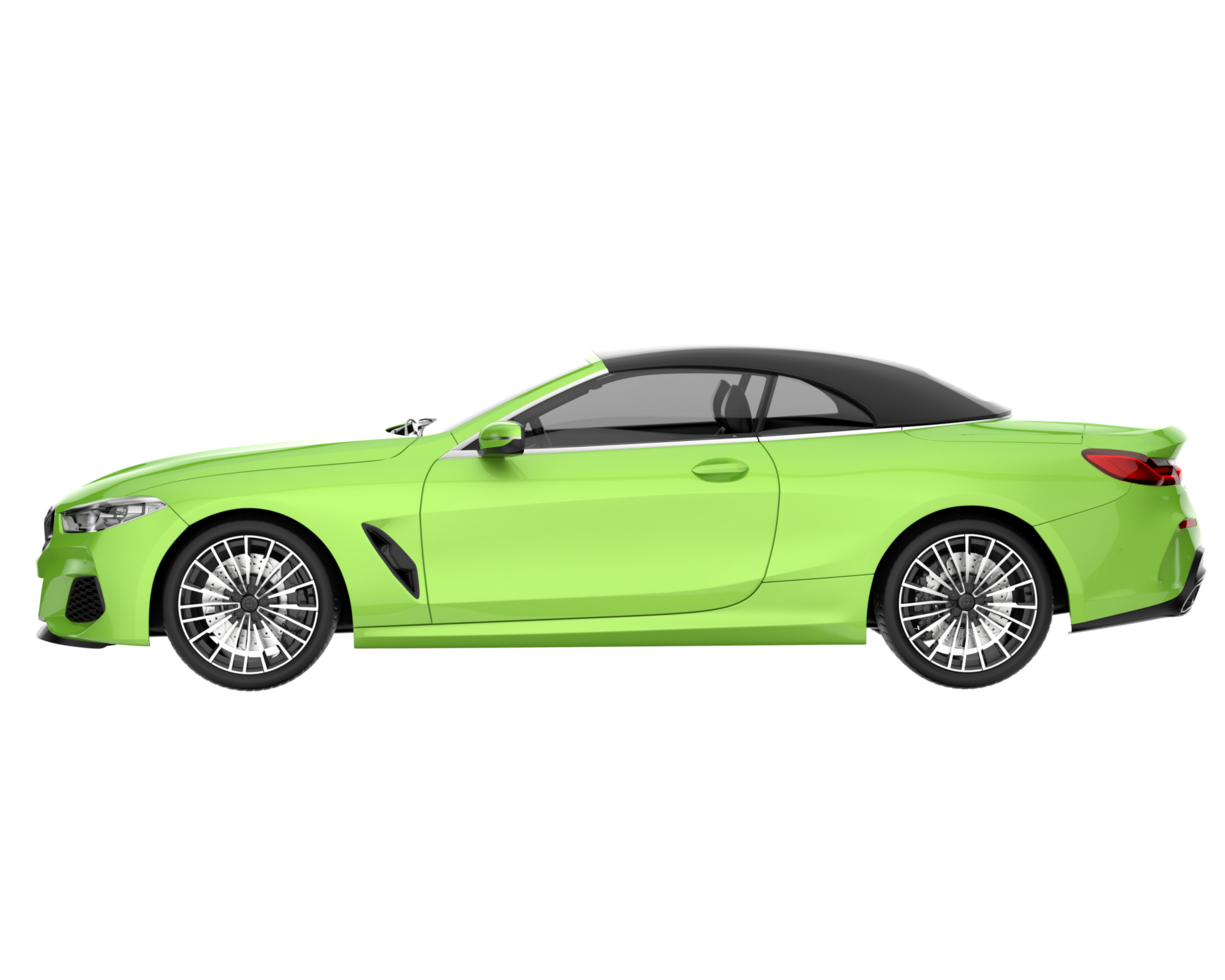Sport car isolated on transparent background. 3d rendering - illustration png