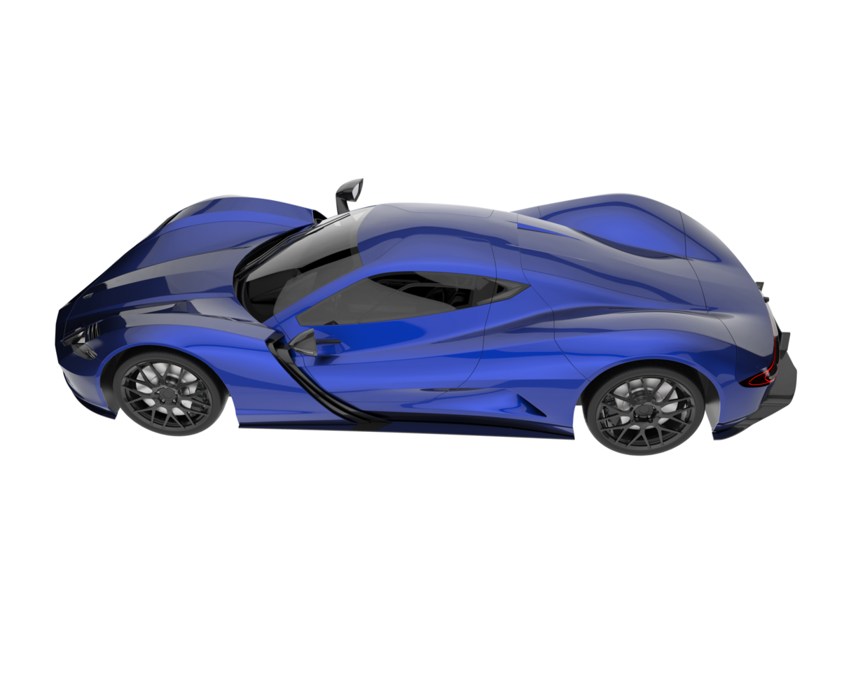 Sport car isolated on transparent background. 3d rendering - illustration png