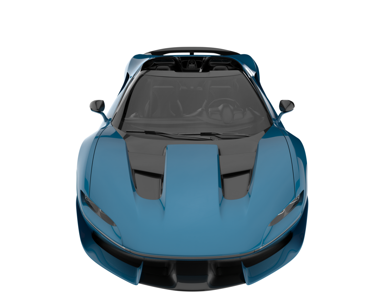 Sport car isolated on transparent background. 3d rendering - illustration png