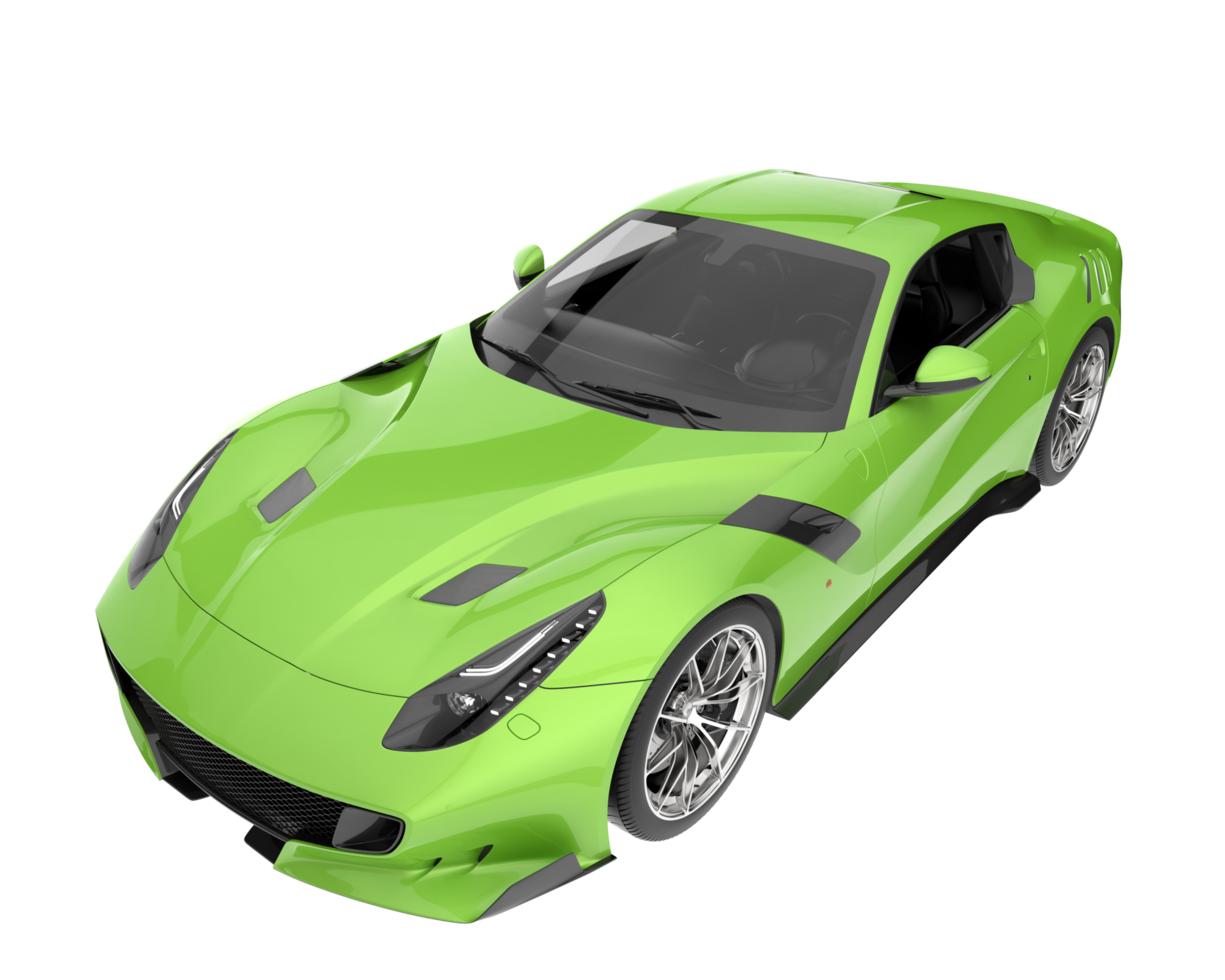 Sport car isolated on transparent background. 3d rendering - illustration png