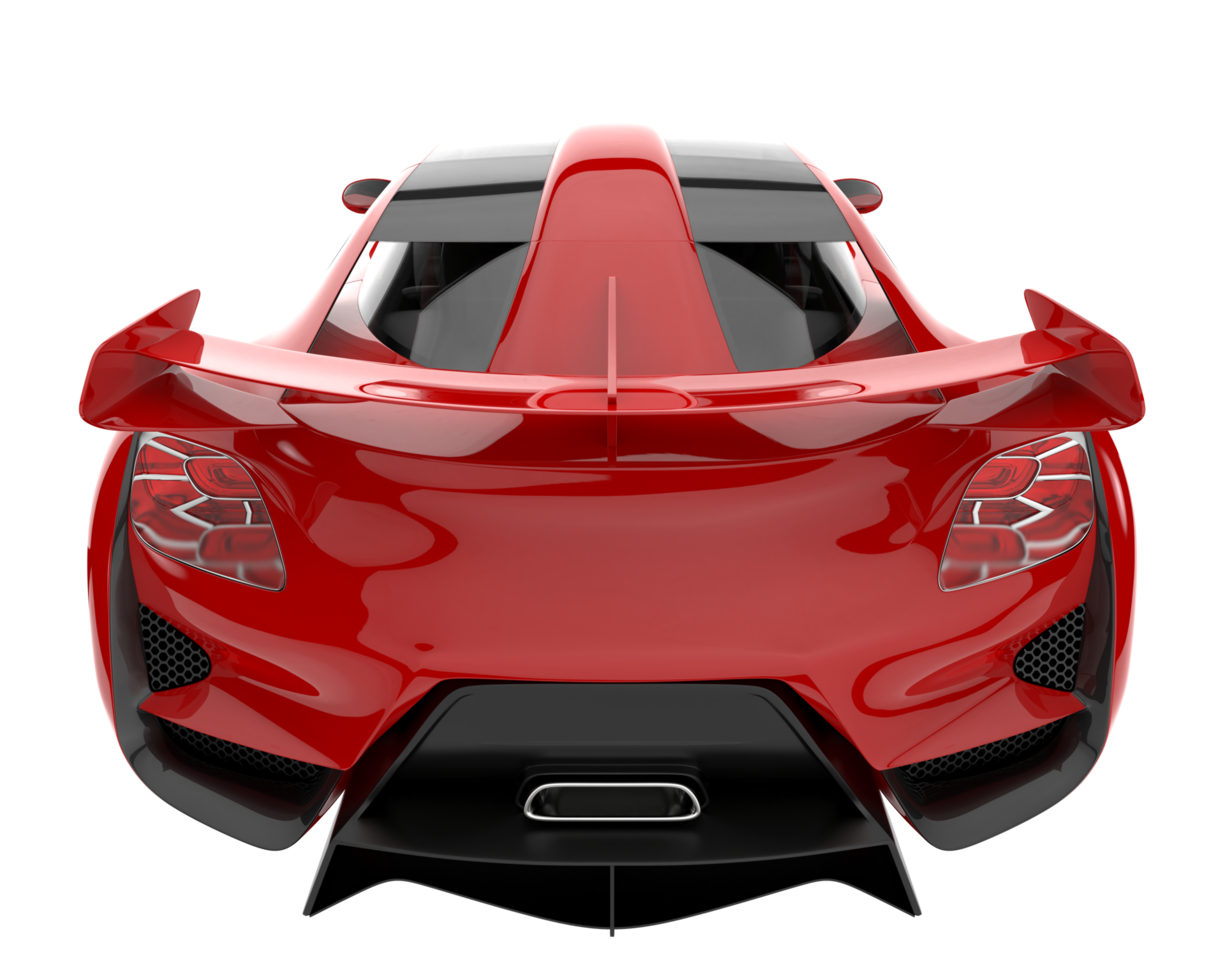 Sport car isolated on transparent background. 3d rendering - illustration png