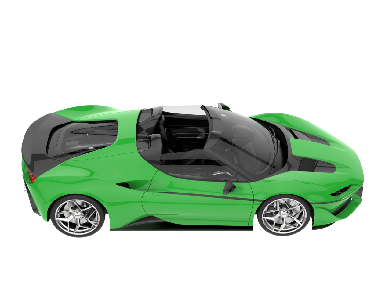 Sport car isolated on transparent background. 3d rendering - illustration png