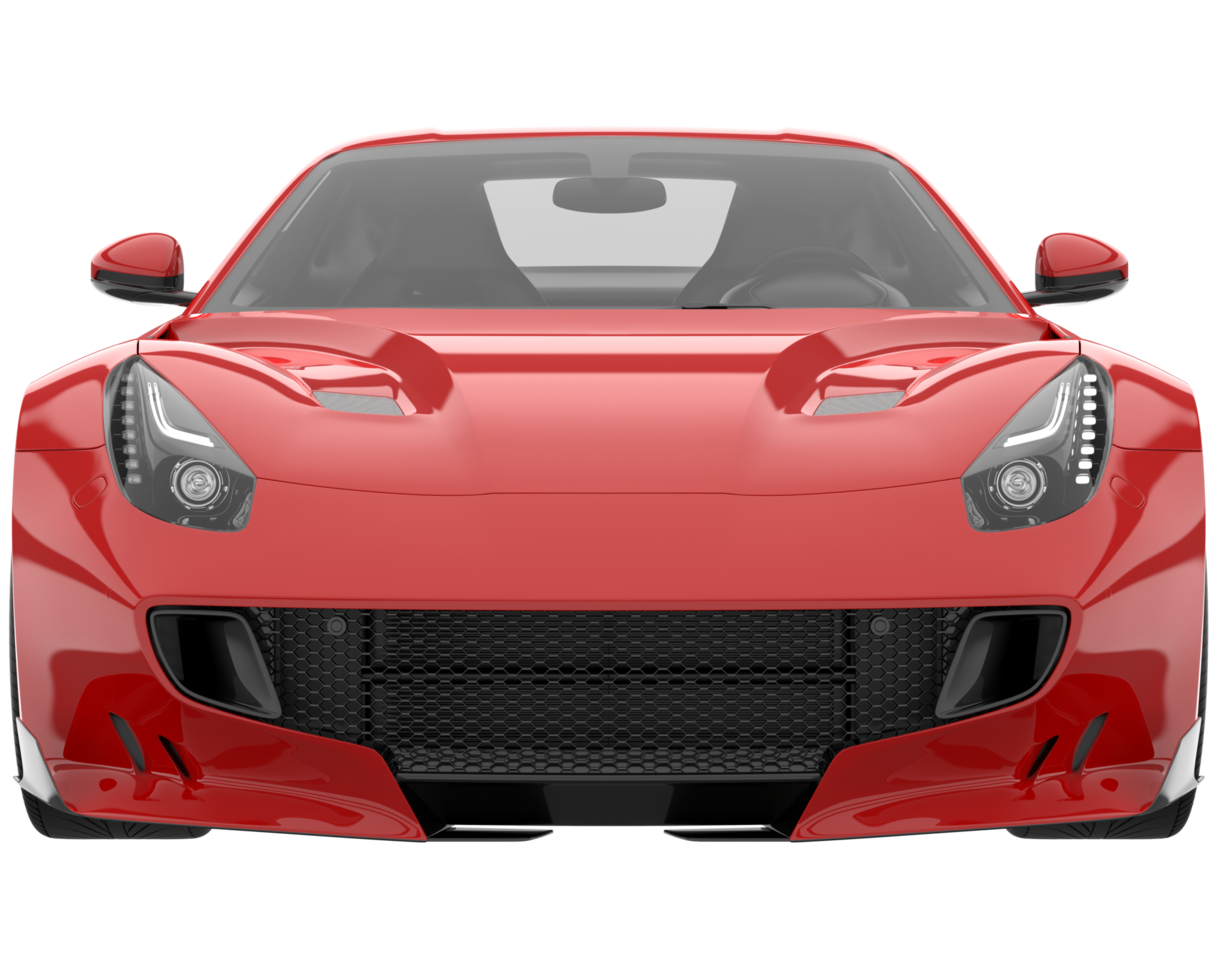 Sport car isolated on transparent background. 3d rendering - illustration png