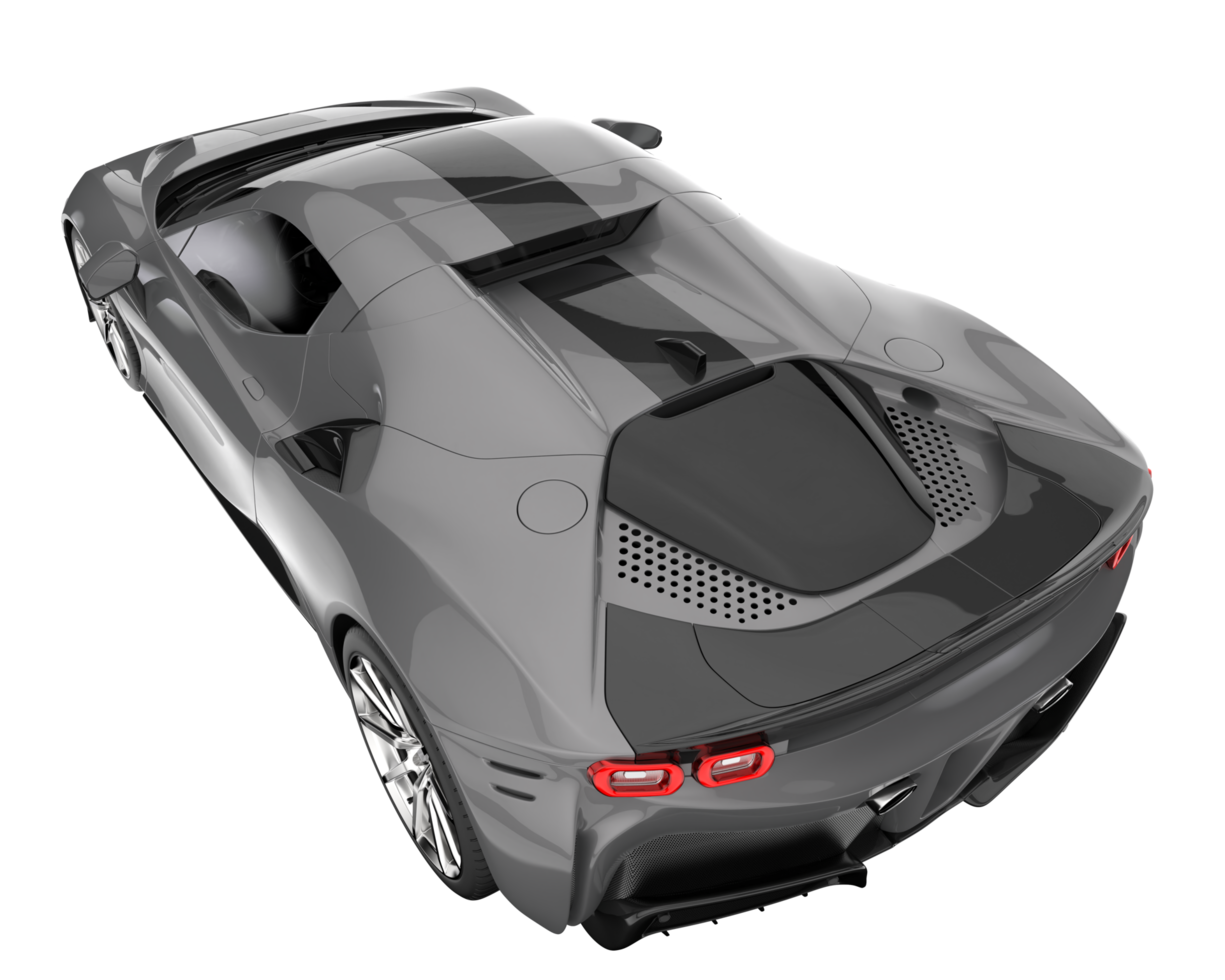 Sport car isolated on transparent background. 3d rendering - illustration png