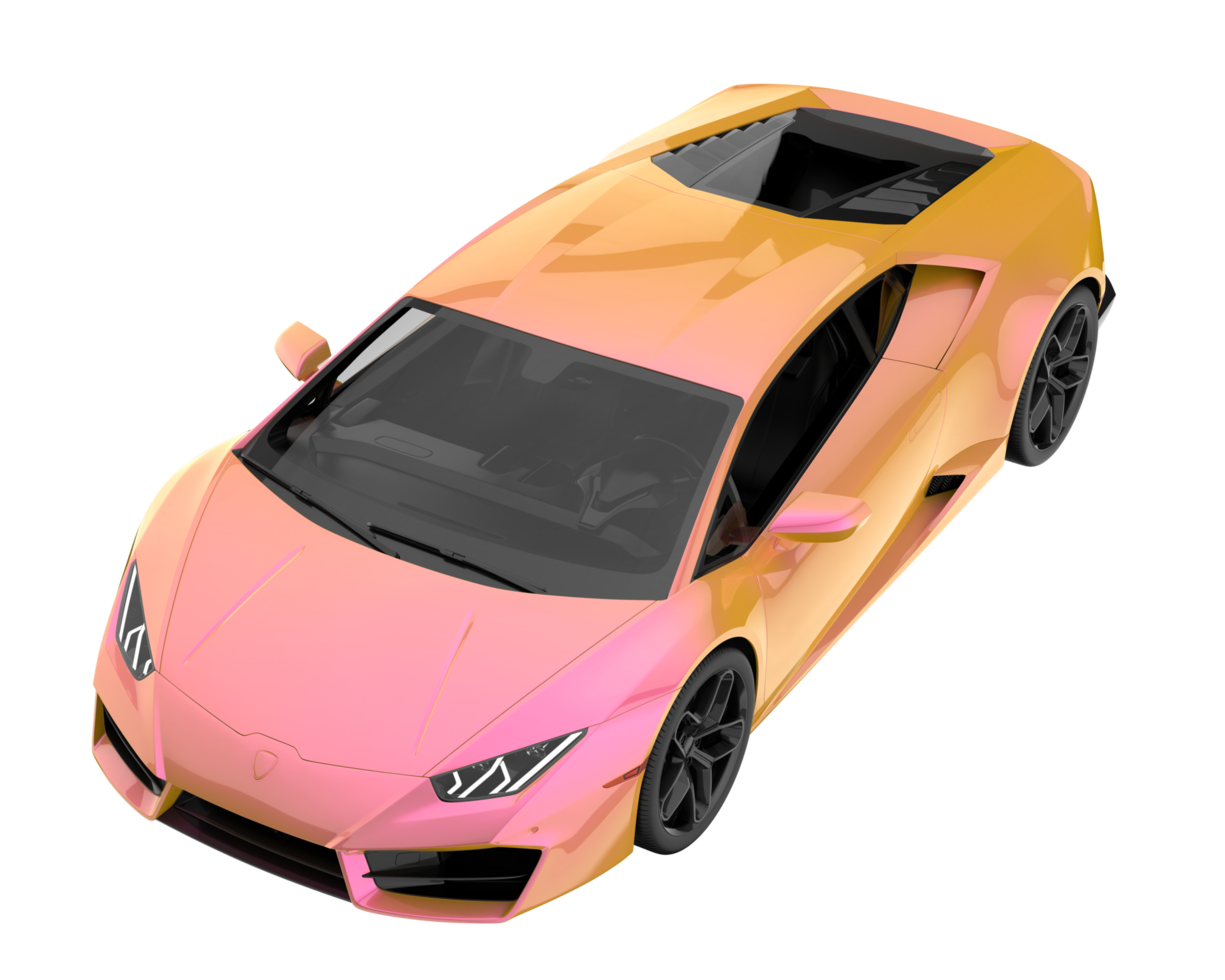 Sport car isolated on transparent background. 3d rendering - illustration png