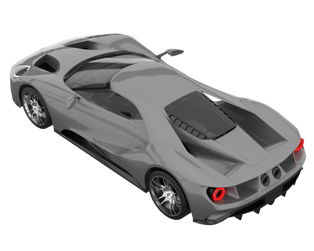 Sport car isolated on transparent background. 3d rendering - illustration png