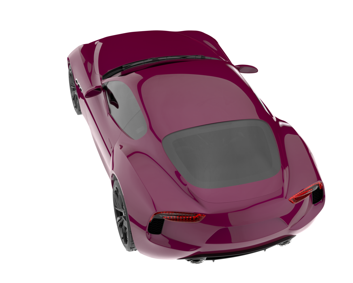 Sport car isolated on transparent background. 3d rendering - illustration png