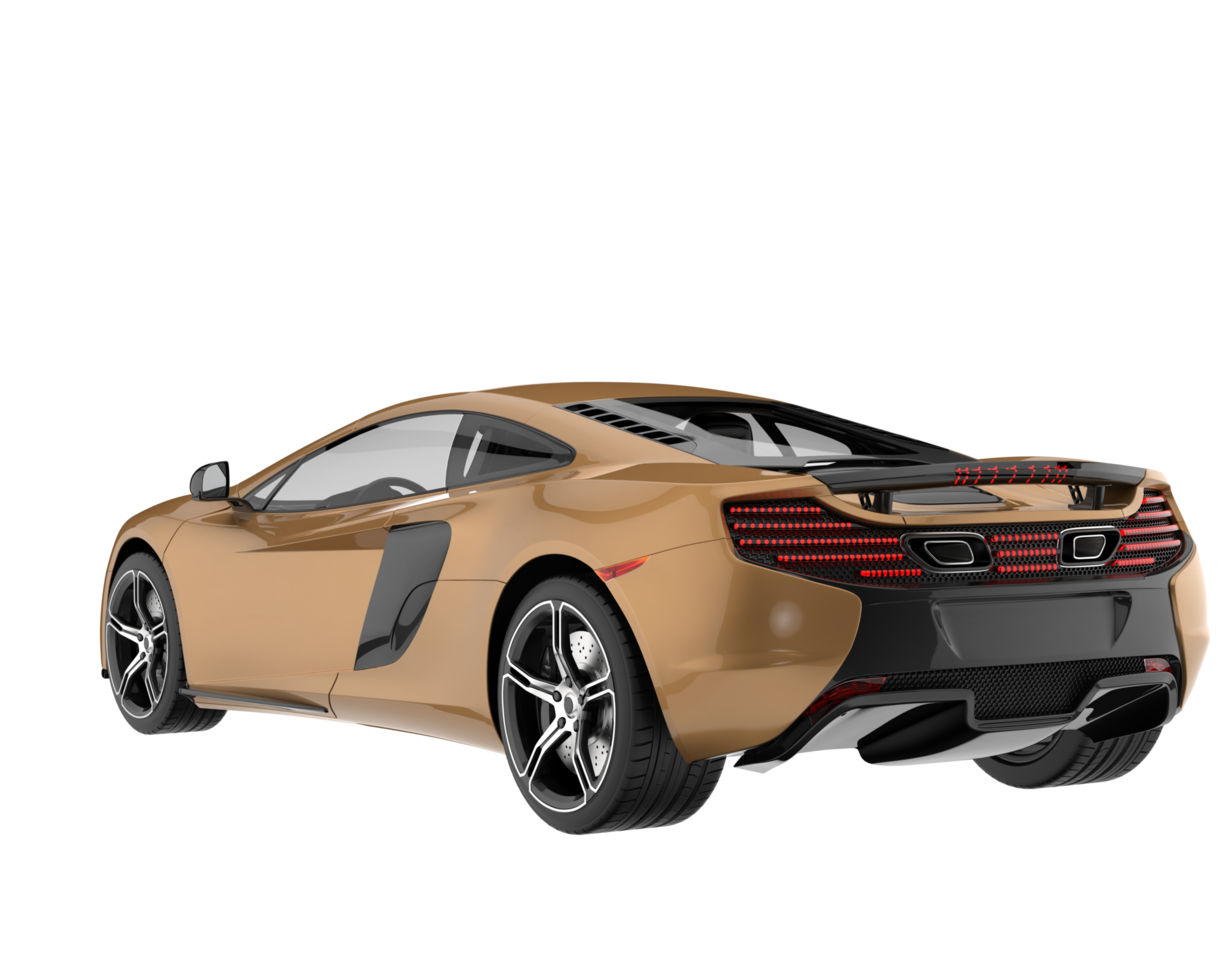 Sport car isolated on transparent background. 3d rendering - illustration png