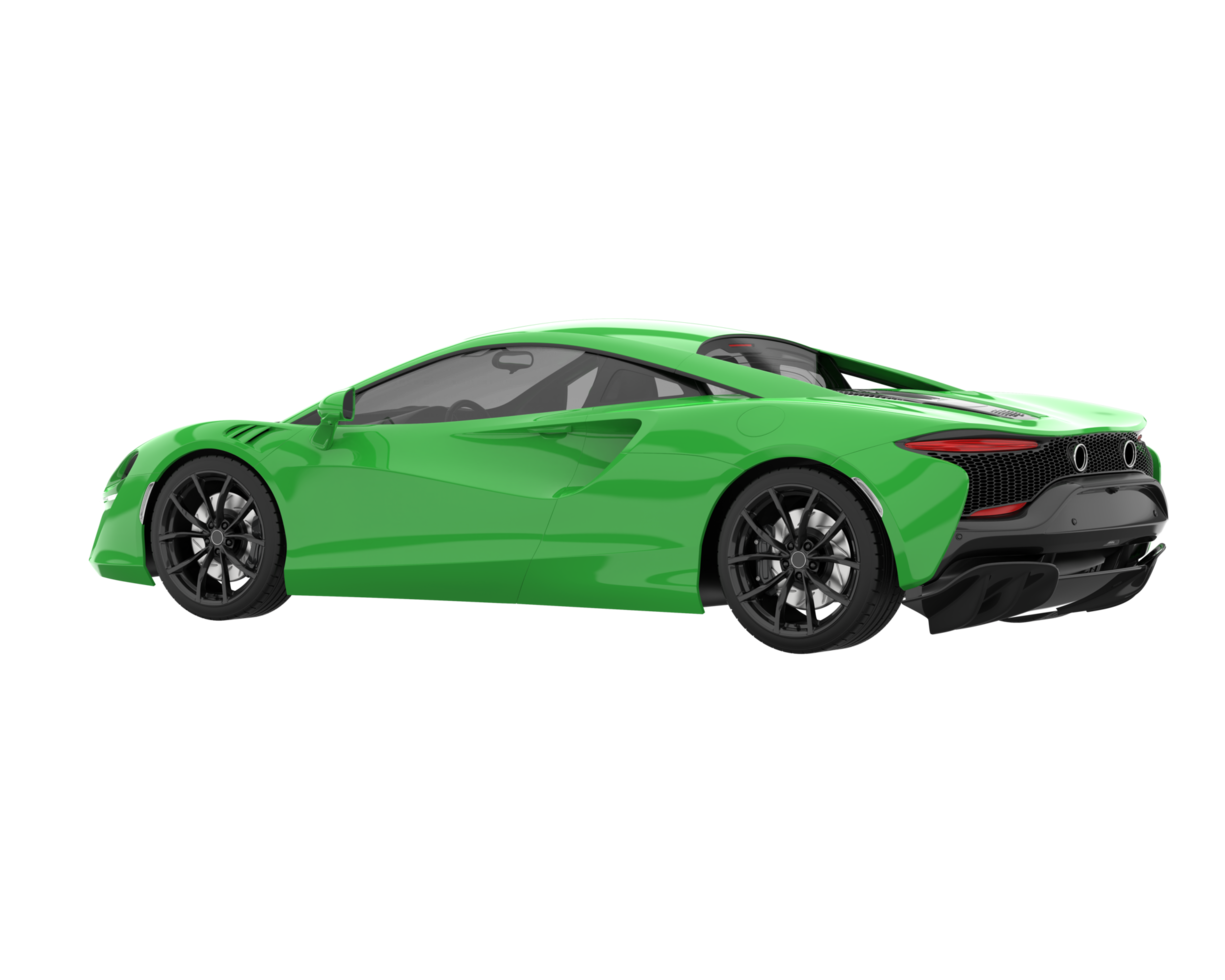 Sport car isolated on transparent background. 3d rendering - illustration png