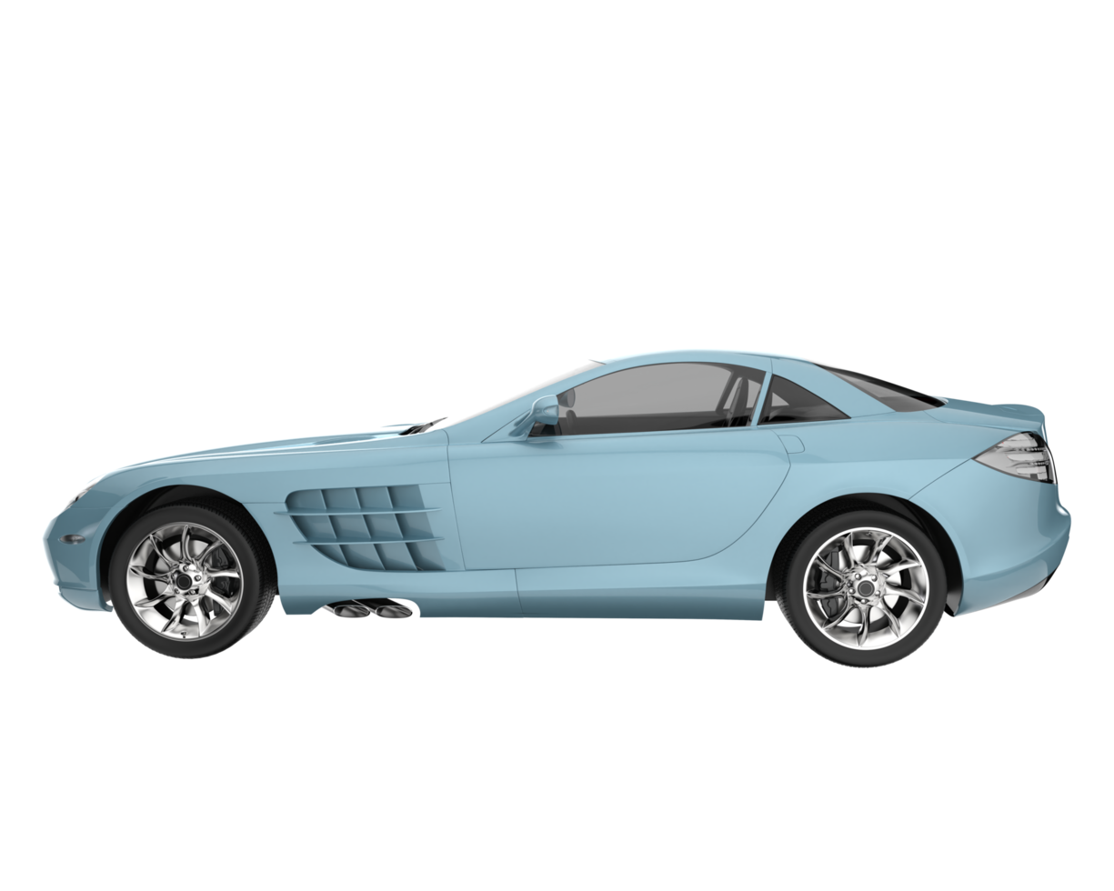 Sport car isolated on transparent background. 3d rendering - illustration png