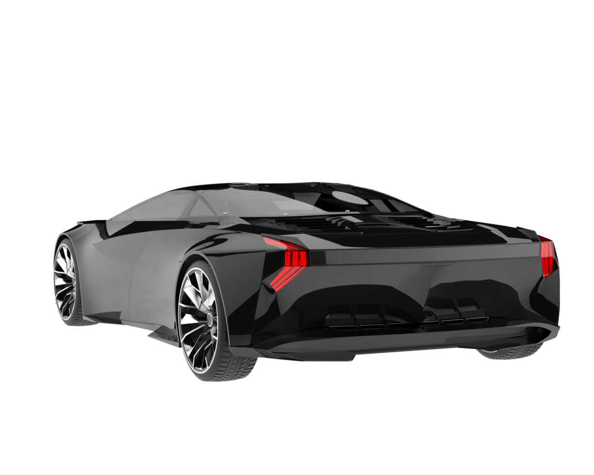 Sport car isolated on transparent background. 3d rendering - illustration png