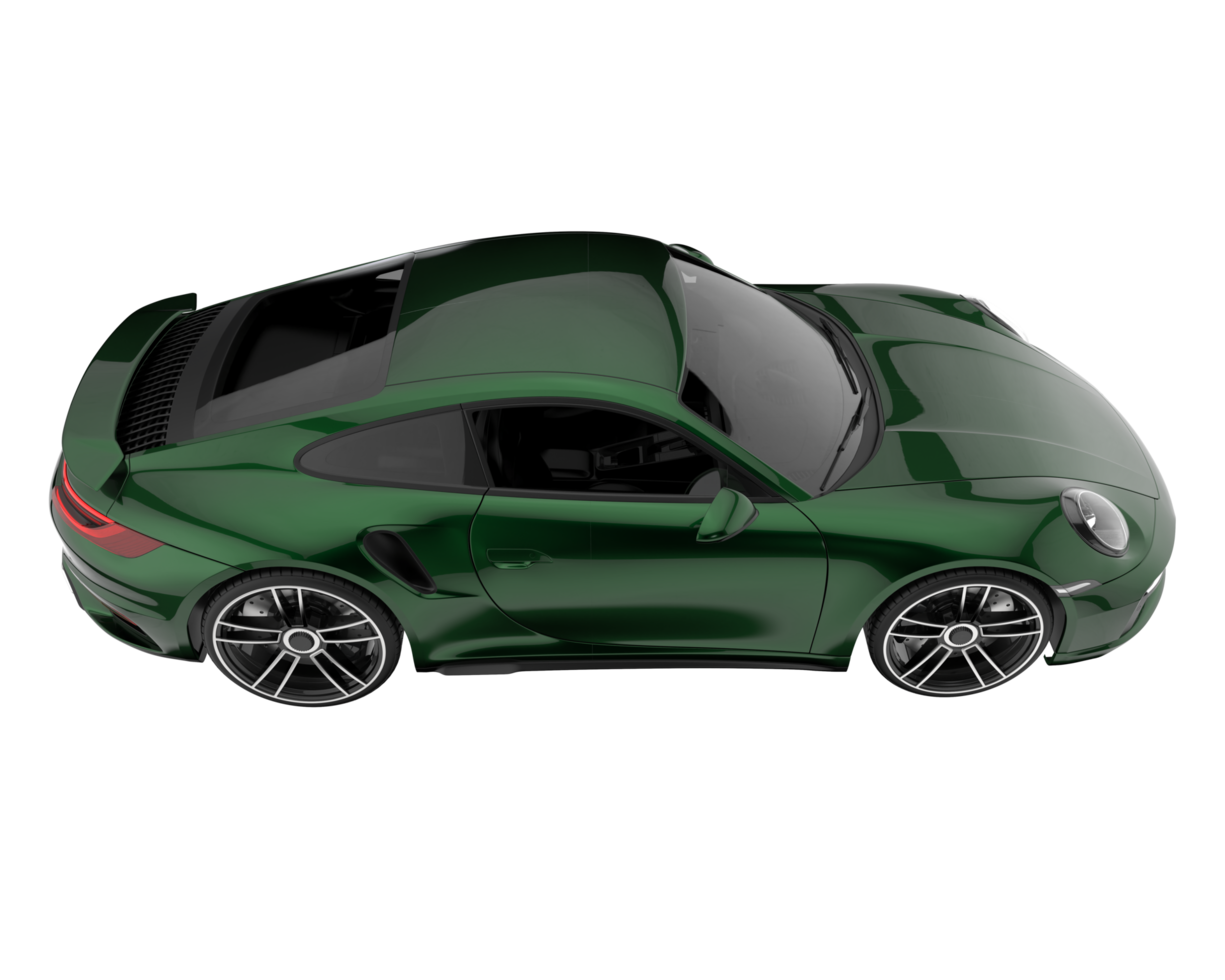 Sport car isolated on transparent background. 3d rendering - illustration png