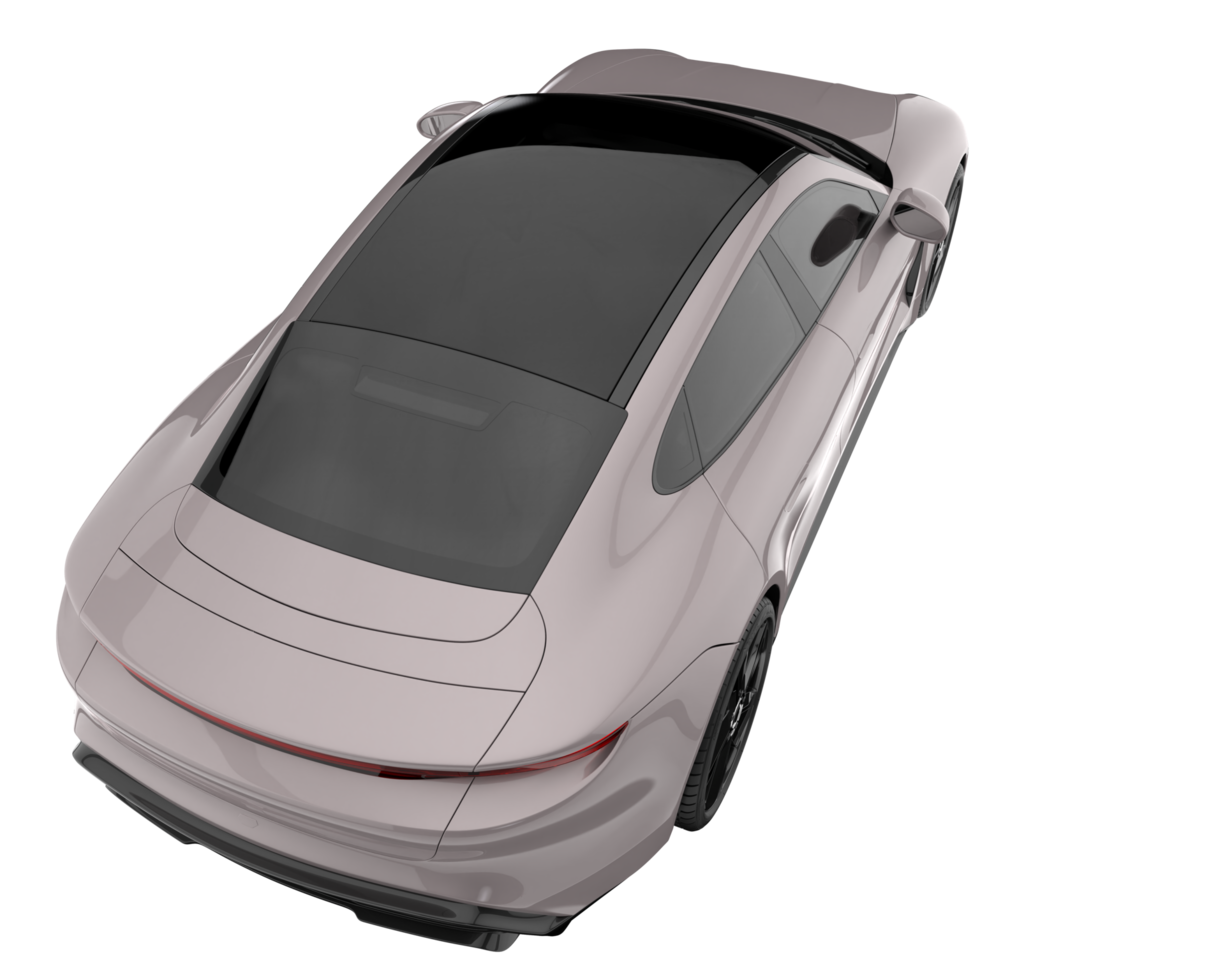 carro esporte isolado em fundo transparente. renderização 3D - ilustração png