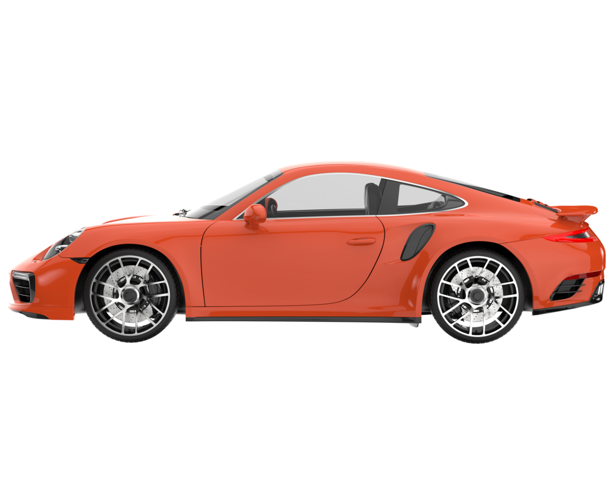 Sport car isolated on transparent background. 3d rendering - illustration png