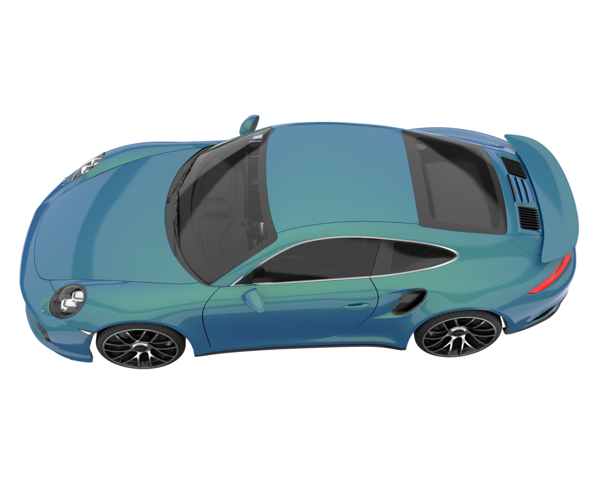 Sport car isolated on transparent background. 3d rendering - illustration png