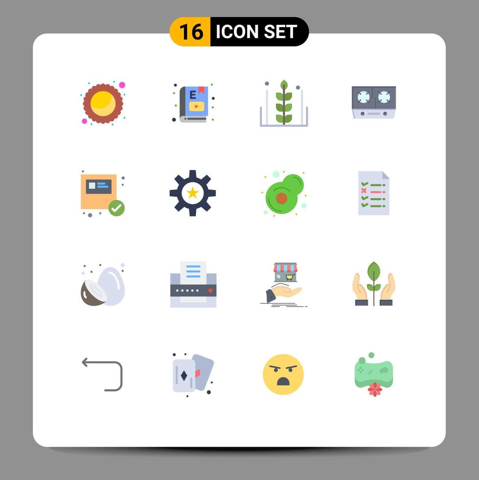 paquete de iconos de vector de stock de 16 signos y símbolos de línea para caja cocina otoño gas trigo paquete editable de elementos creativos de diseño de vectores