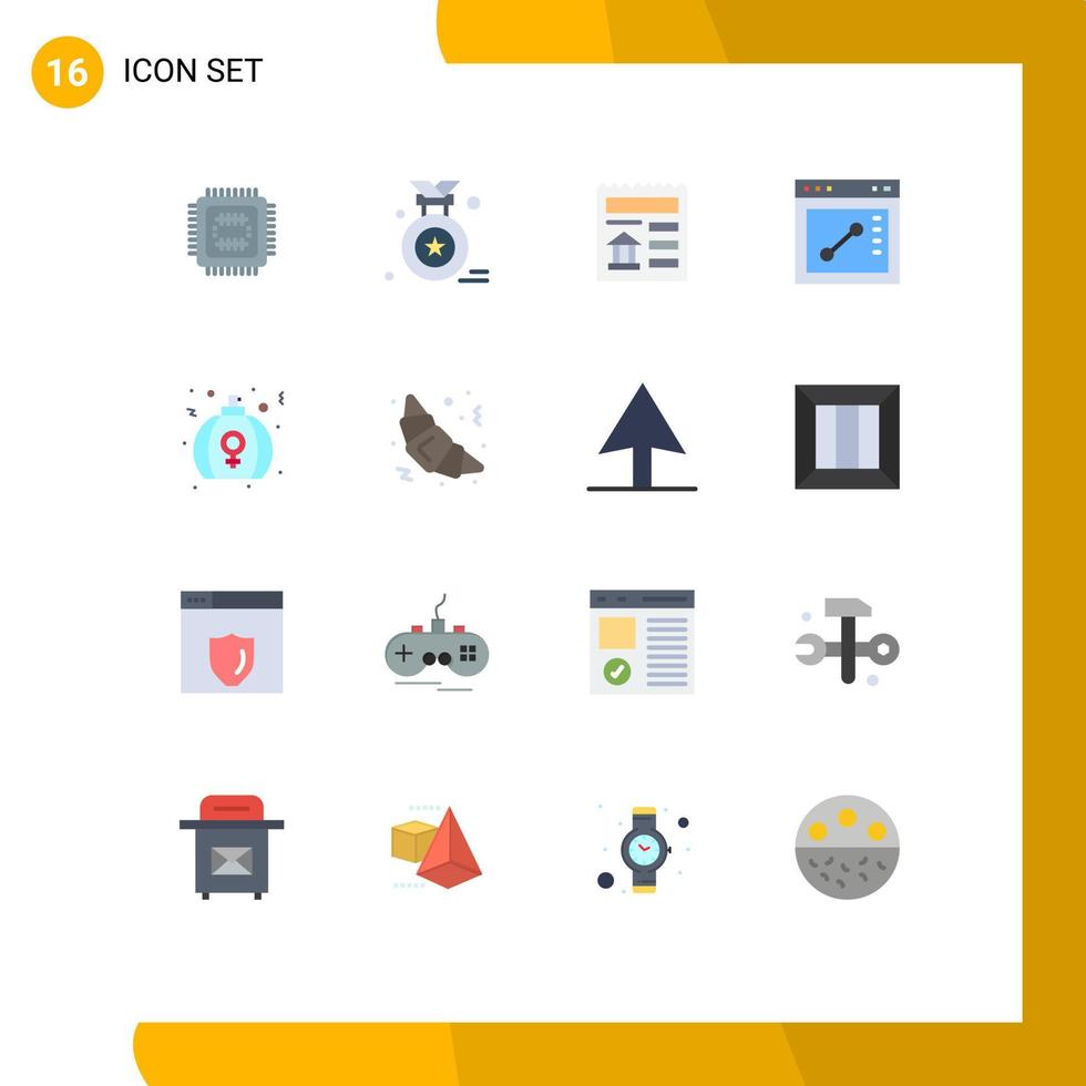 16 Creative Icons Modern Signs and Symbols of perfume gift document day draw Editable Pack of Creative Vector Design Elements