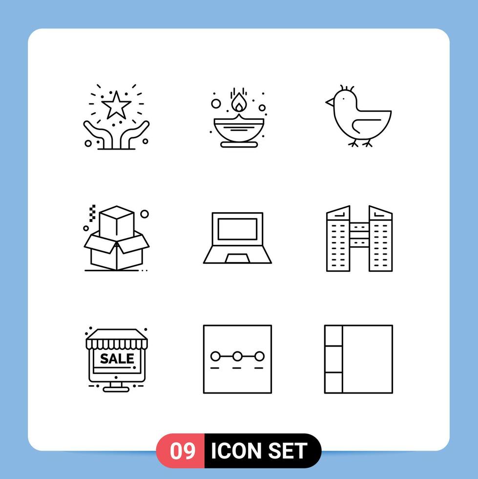 Outline Pack of 9 Universal Symbols of devices office oil business spring Editable Vector Design Elements