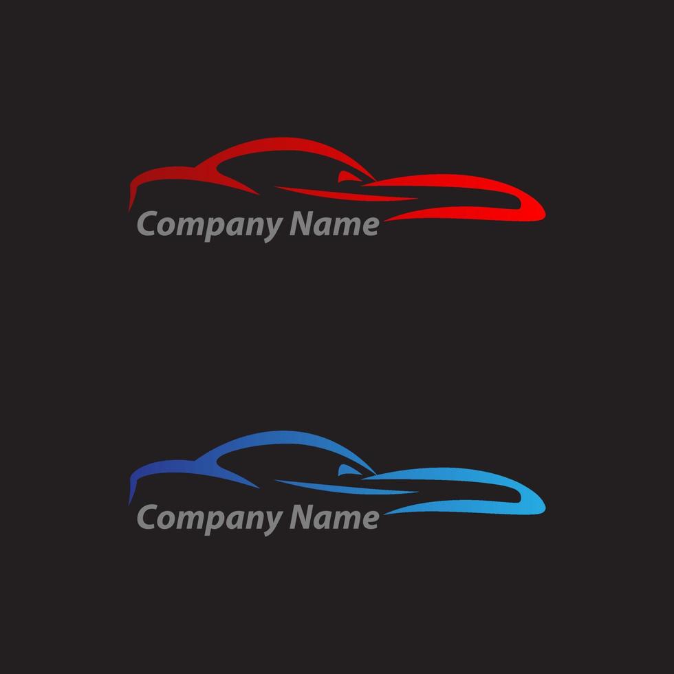 abstract car design concept automotive topics vector logo design template.