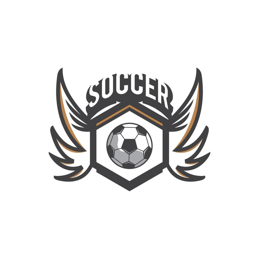 Soccer Icons with Shield - Soccer label with sample text vector