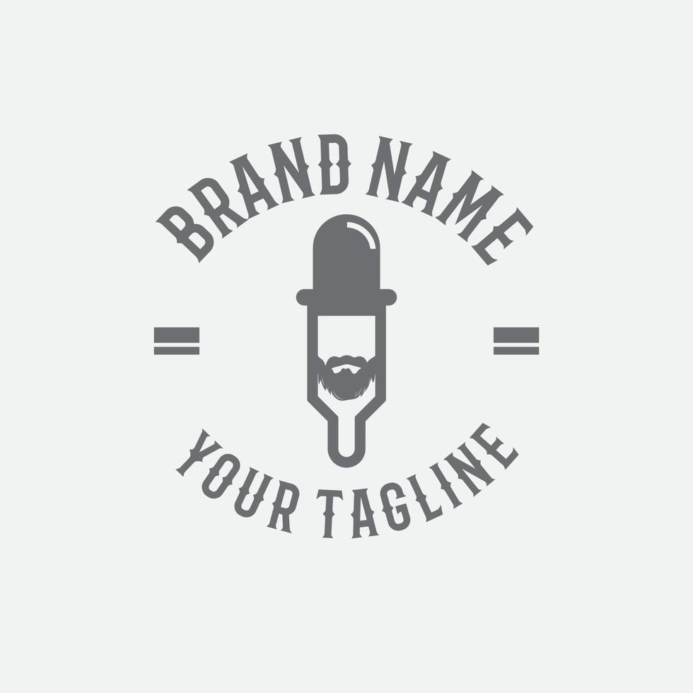 Vape liquid shop logo. Simple illustration of vape liquid shop logo for web design isolated on white background vector