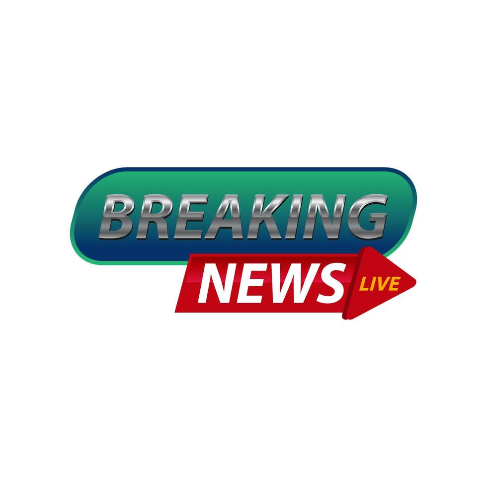 Breaking news Isolated vector icon. Sign of main news on white background