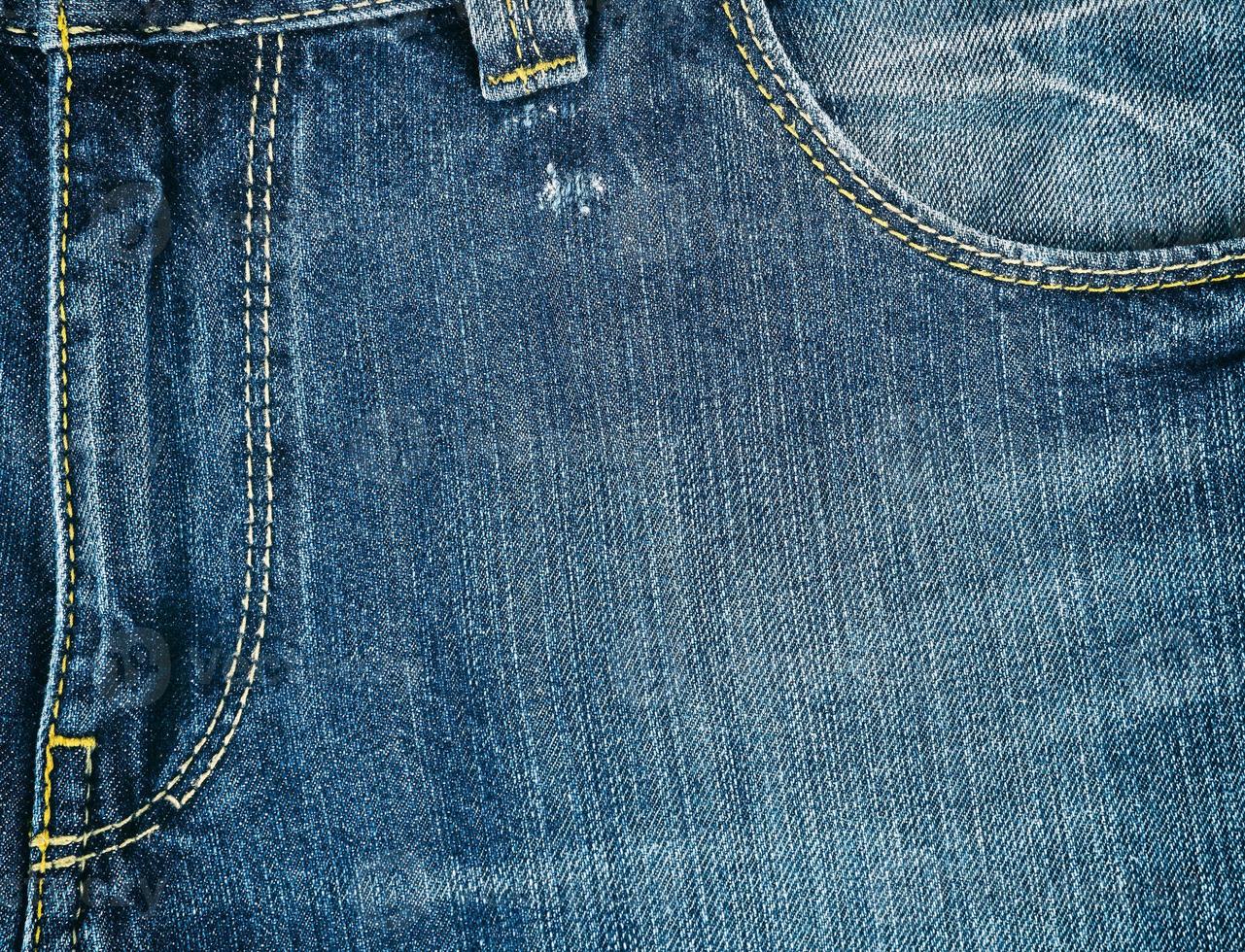 fragment of blue jeans, fly on the pants photo