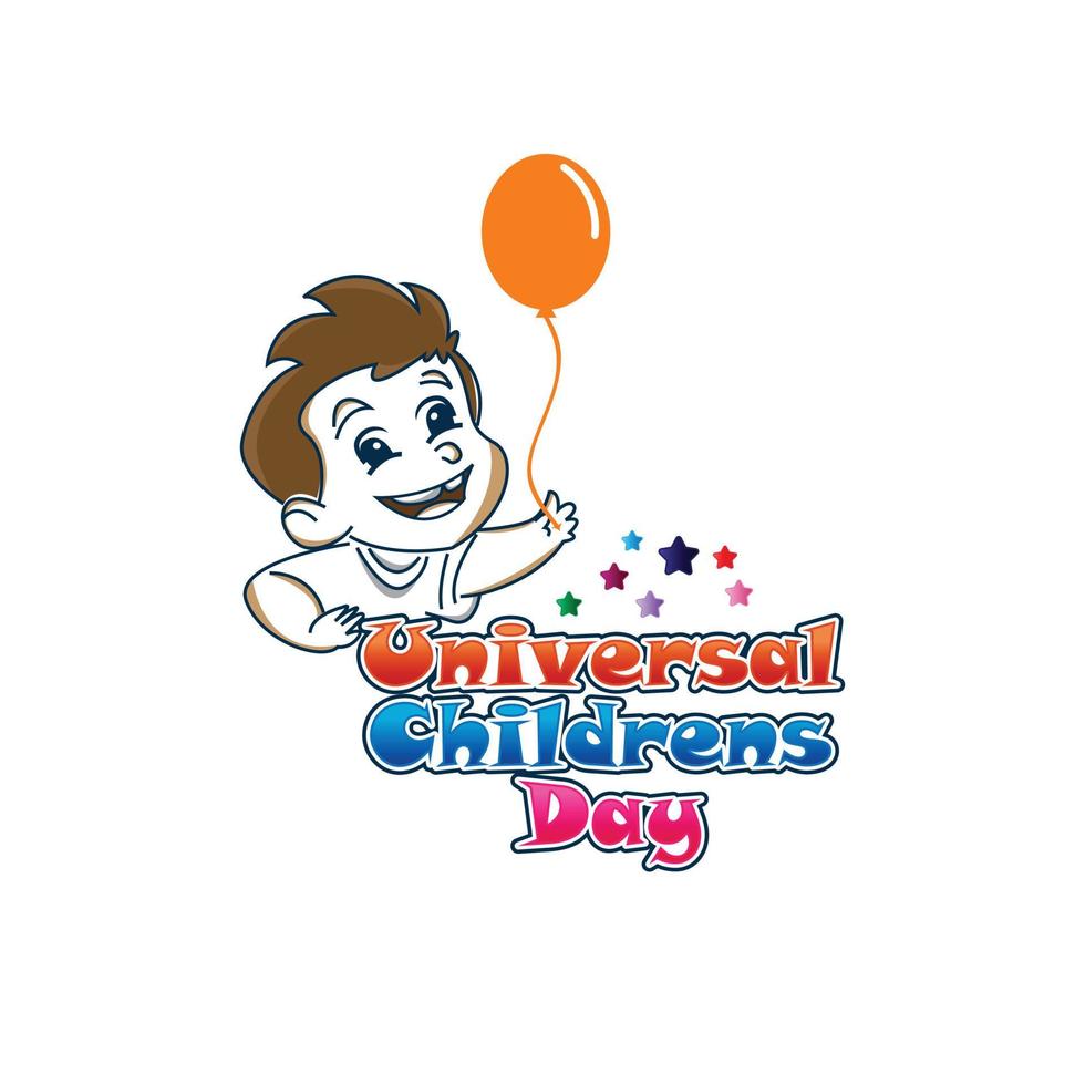 Happy children day background, children's day poster with happy kids Template for advertising brochure your text ,Vector Illustration vector