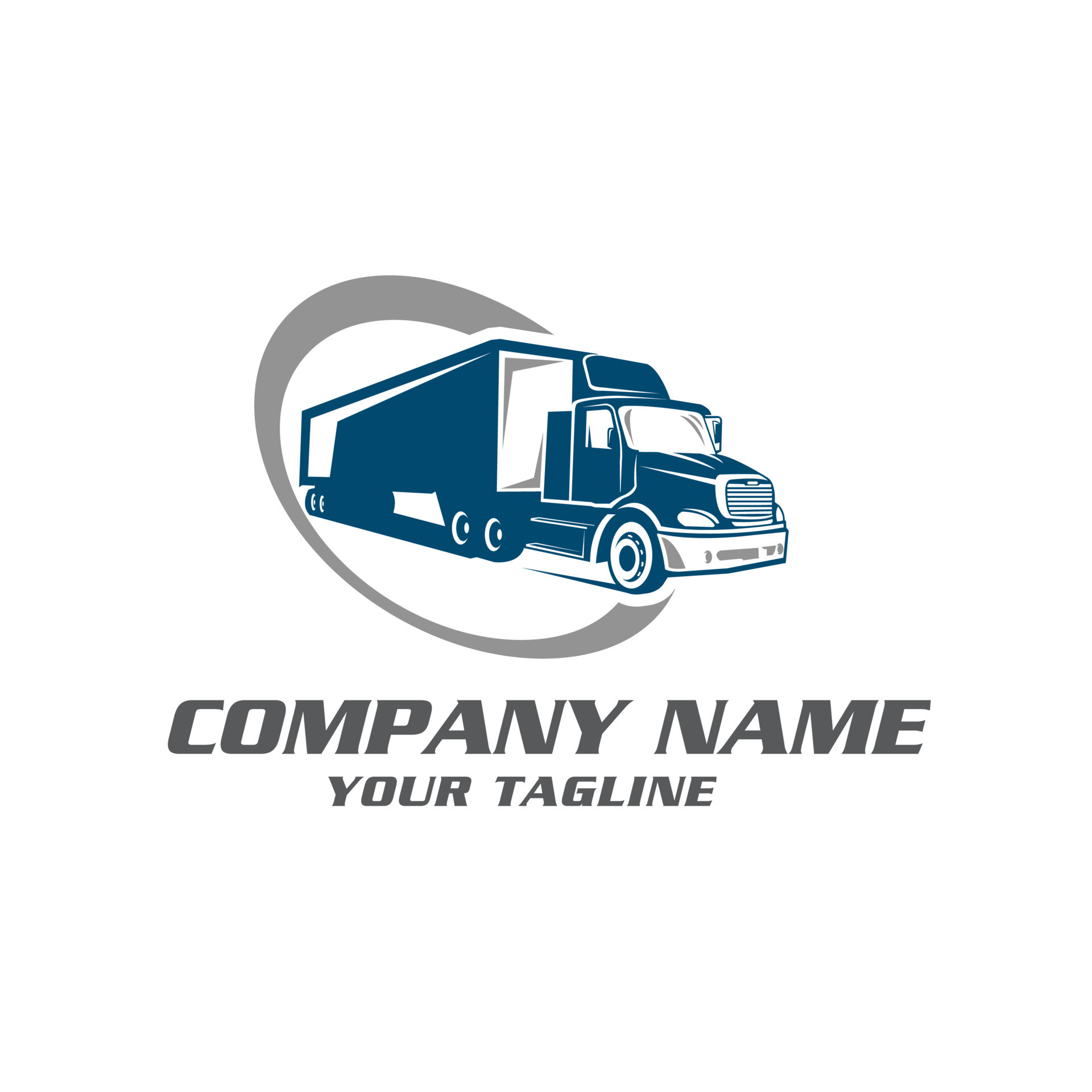Truck Trailer Logo Transportation - inspiration Vector van.EPS 10 ...