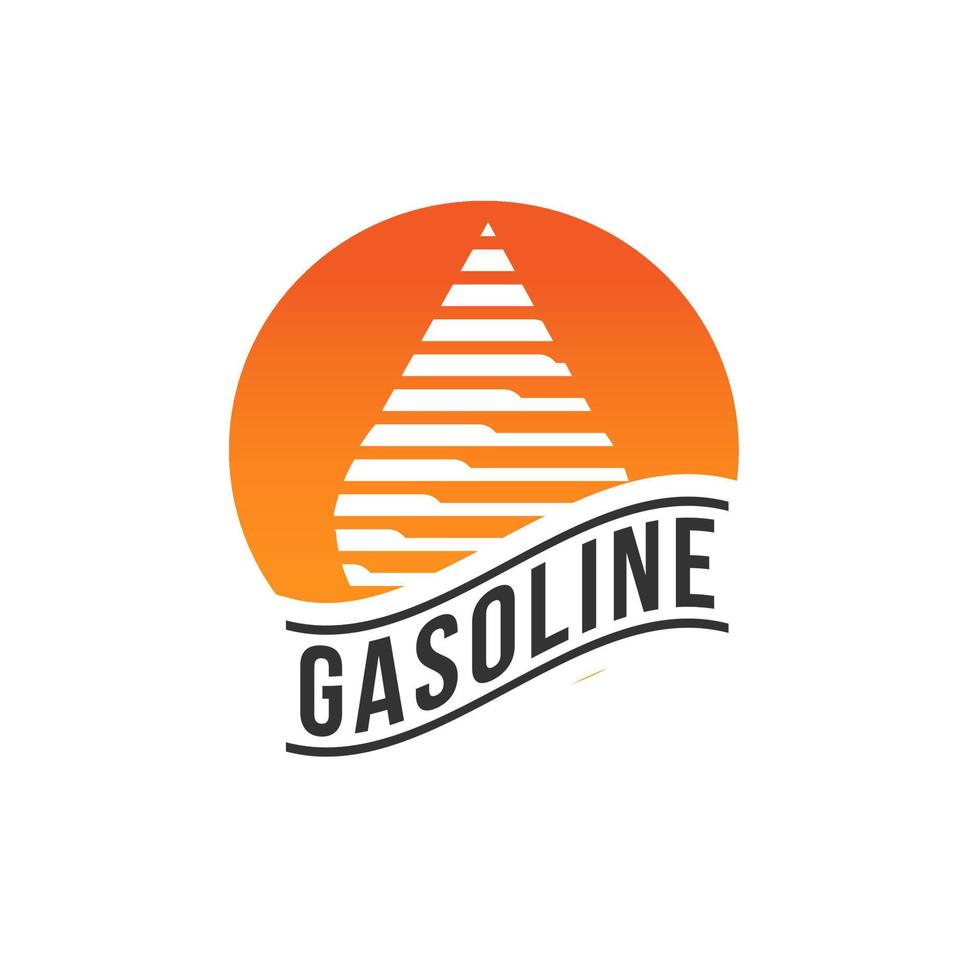gas and oil resources logo vector icon
