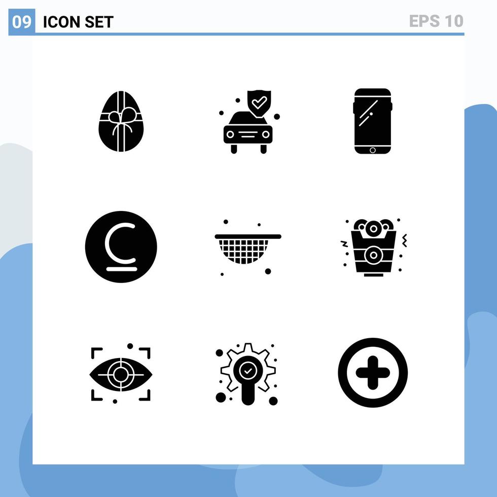 User Interface Pack of 9 Basic Solid Glyphs of agriculture levbrazil smart phone kyrgyzstani bulgarian Editable Vector Design Elements