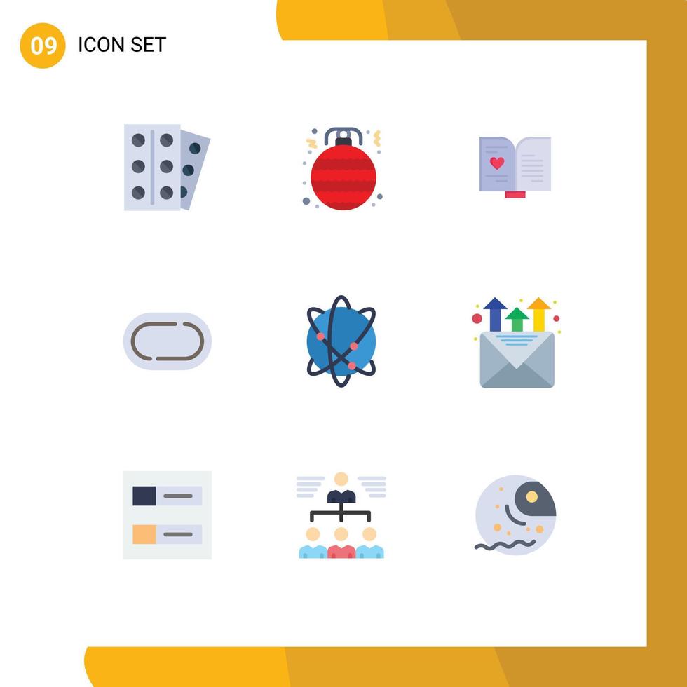 9 Creative Icons Modern Signs and Symbols of internet computing book track road Editable Vector Design Elements
