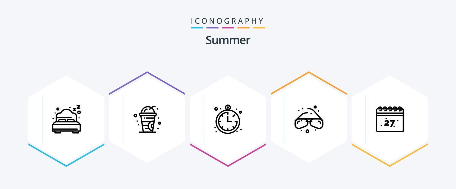Summer 25 Line Icon Pack Including Date Summer Calendar Geek summer-25-line-icon-pack-including-date-summer-calendar-geek