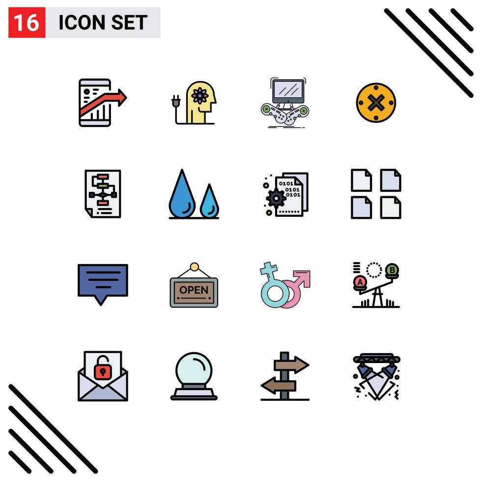 16 Creative Icons Modern Signs and Symbols of delete close knowledge online internet Editable Creative Vector Design Elements