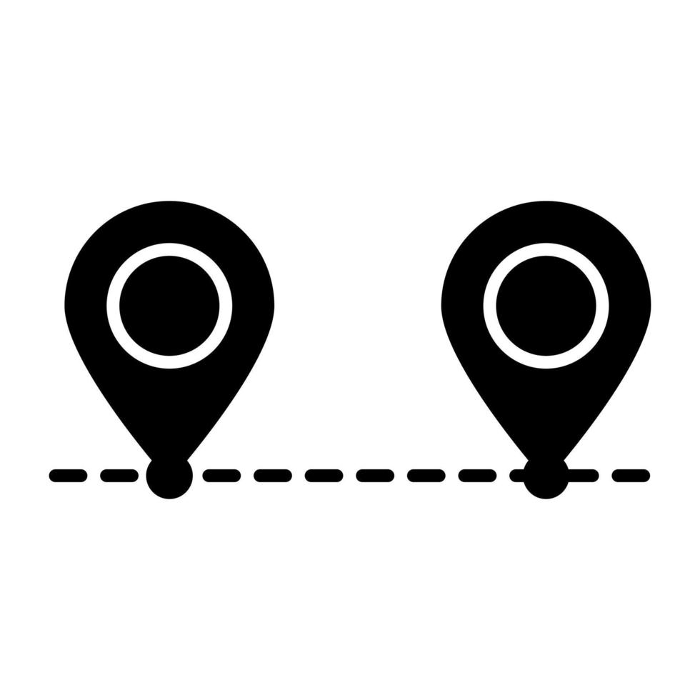 Perfect design icon of route vector