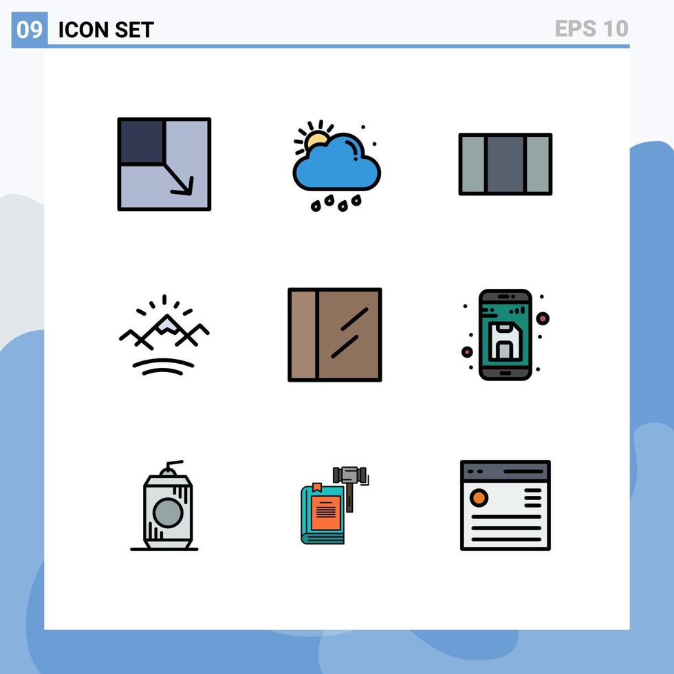 9 Creative Icons Modern Signs and Symbols of file back maximize drug canada Editable Vector Design Elements
