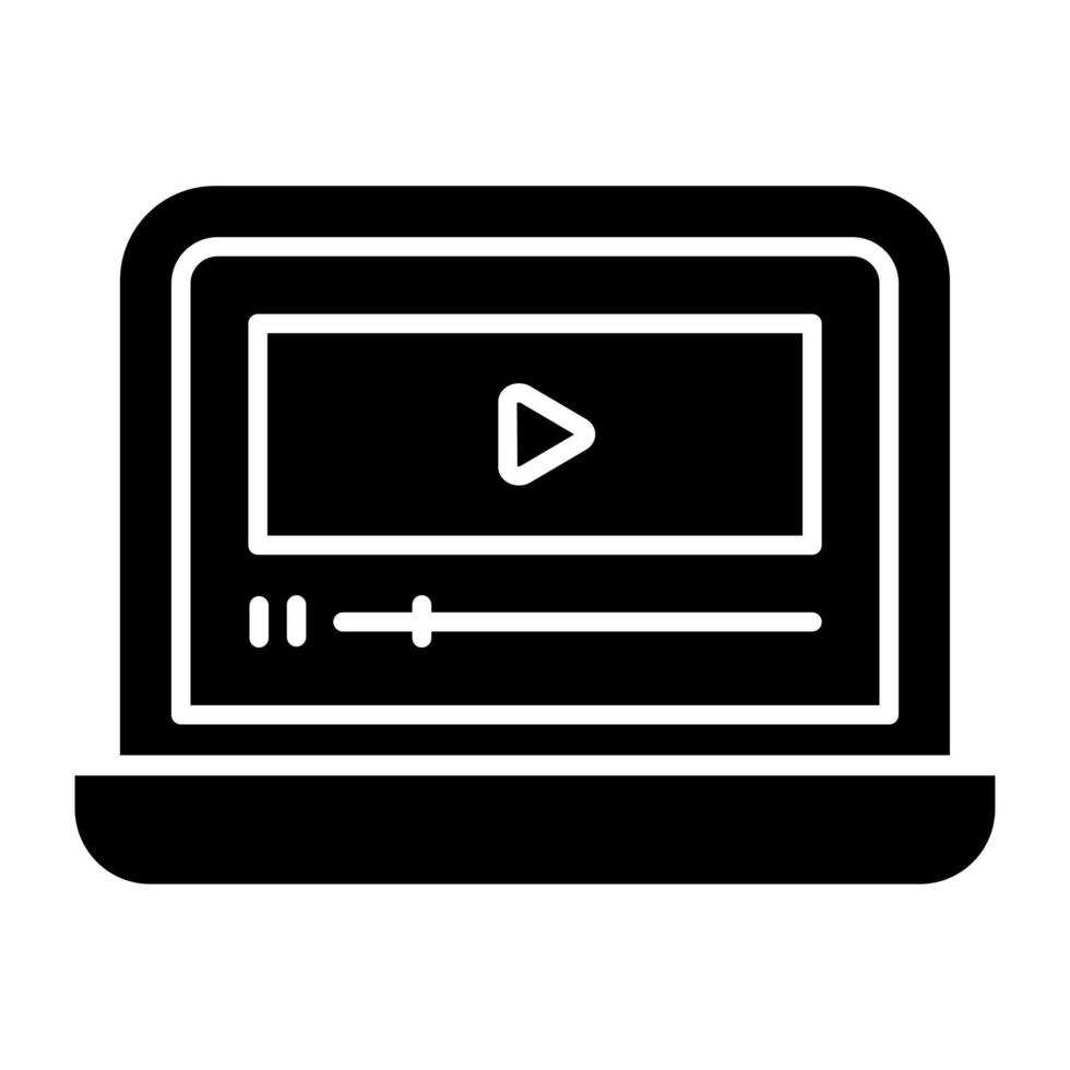 A unique design icon of online video vector