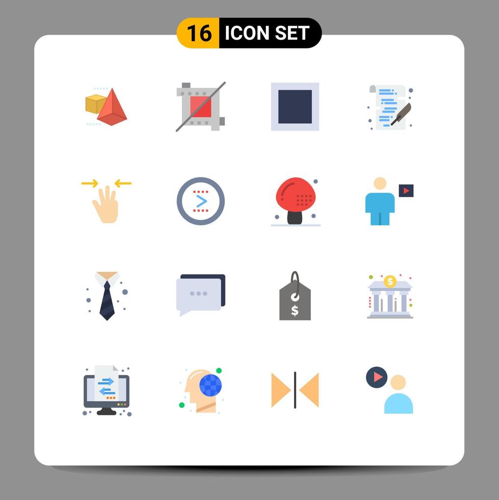 16 Creative Icons Modern Signs and Symbols of circle three fingers school mobile gestures Editable Pack of Creative Vector Design Elements